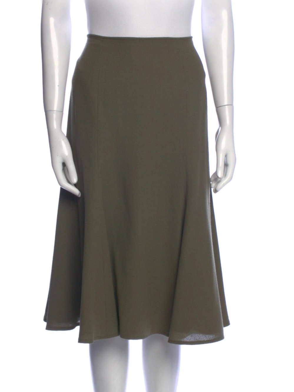 Peggy Jennings Olive A-Line Midi Skirt